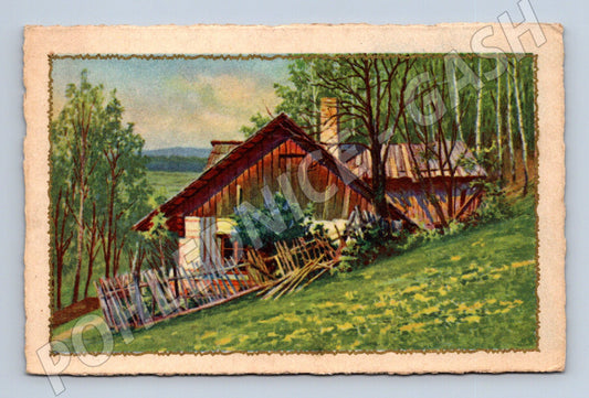 Pohlednice Česká chalupa u lesa 1945 (M14023)