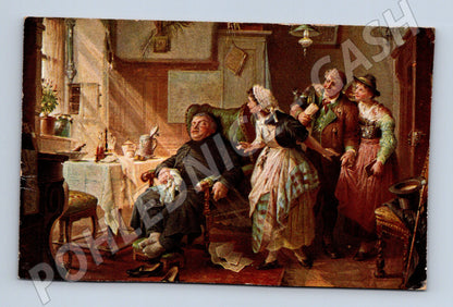 Pohlednice Hochwürden schläft – P. Baumgartner (M14045)