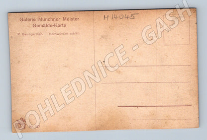 Pohlednice Hochwürden schläft – P. Baumgartner (M14045)