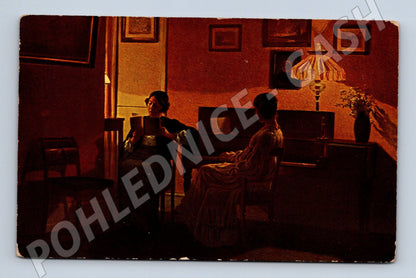 Pohlednice Alfred Broge – In the old home (M14046)