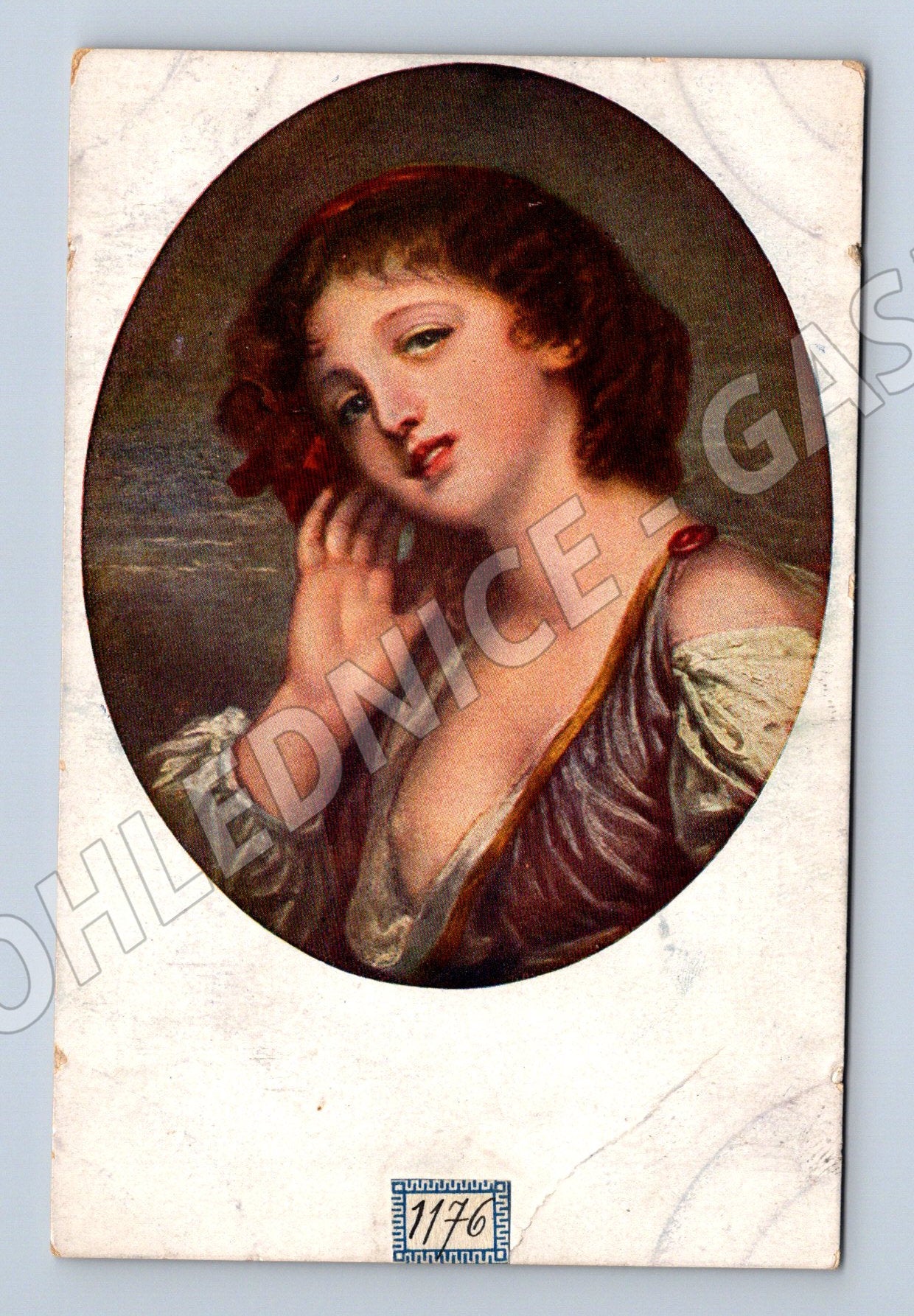 Pohlednice Greuze – Indiscretion, portrét (M14048)