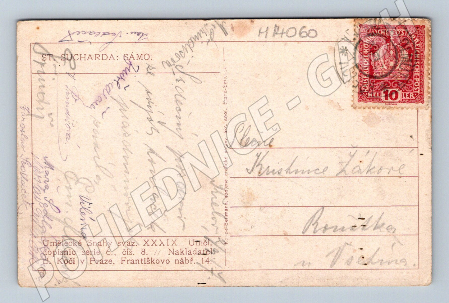 Pohlednice Stanislav Sucharda – Sámo (M14060)