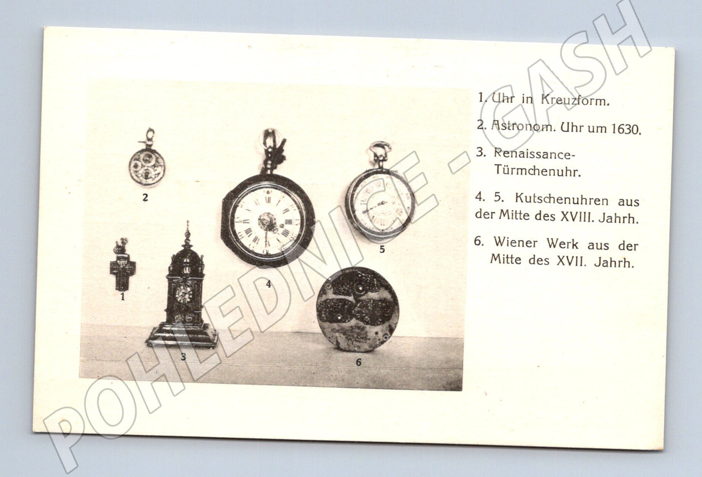 Pohlednice Uhren-Museum Vídeň historické hodiny (M14062)