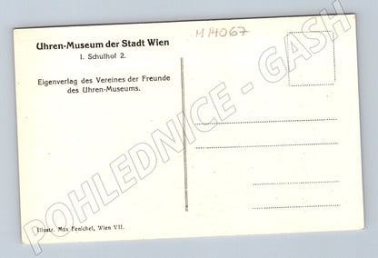 Pohlednice Uhren-Museum Wien dřevěné hodiny (M14067)