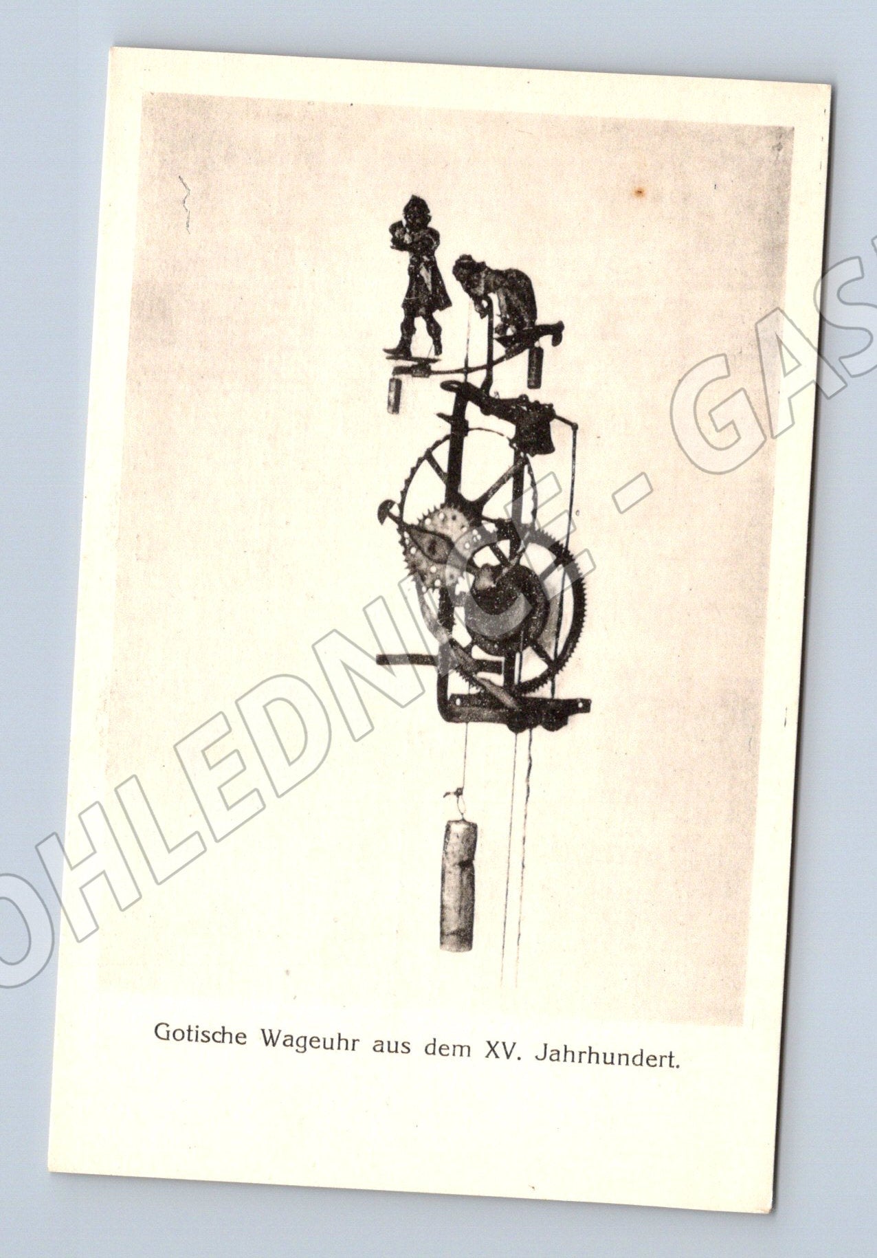 Pohlednice Gotické hodiny 15. století (M14069)