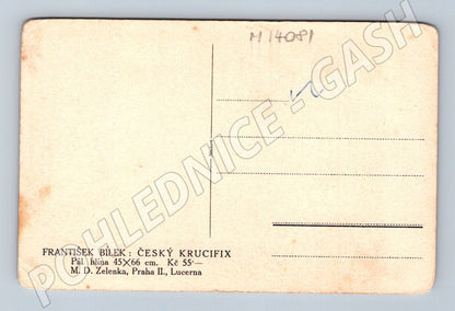 Pohlednice Český krucifix František Bílek (M14081)