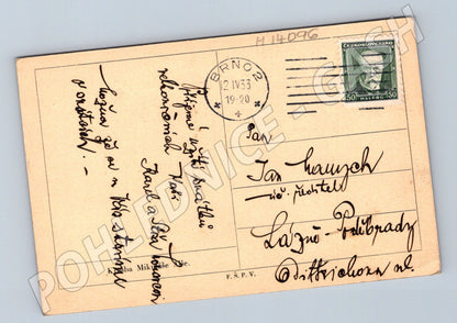 Pohlednice Brno 1933 Mikoláš Aleš (M14096)