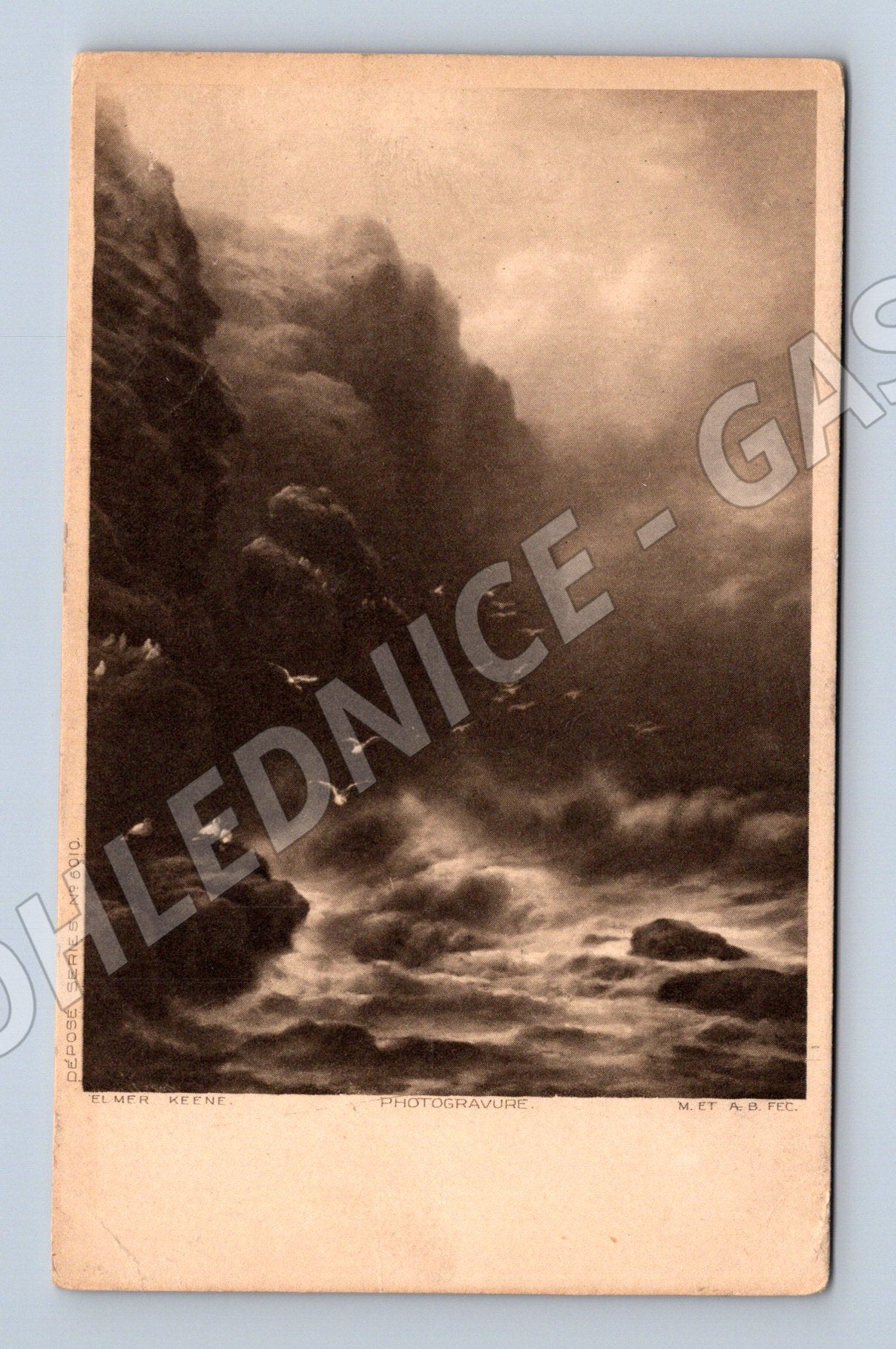Pohlednice Mořské vlny Elmer Keene (M14118, depo 6010)