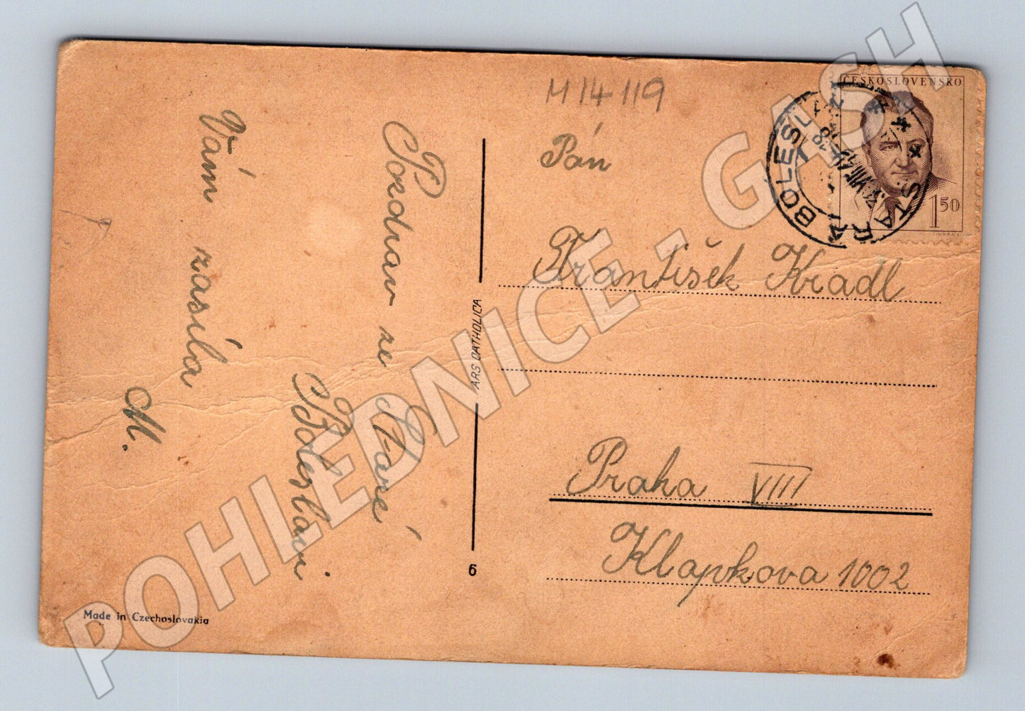 Pohlednice Náboženský motiv ČSR 1919 (M14119)