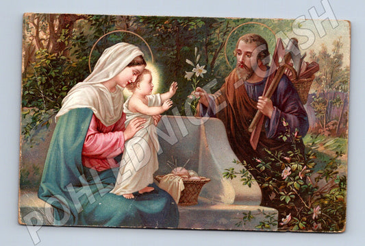 Pohlednice Svatá rodina náboženský motiv (M14131)