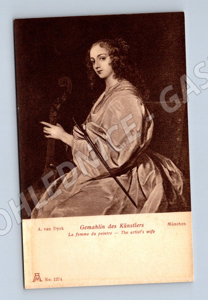 Pohlednice A. van Dyck Gemahlin des Künstlers (M14150)