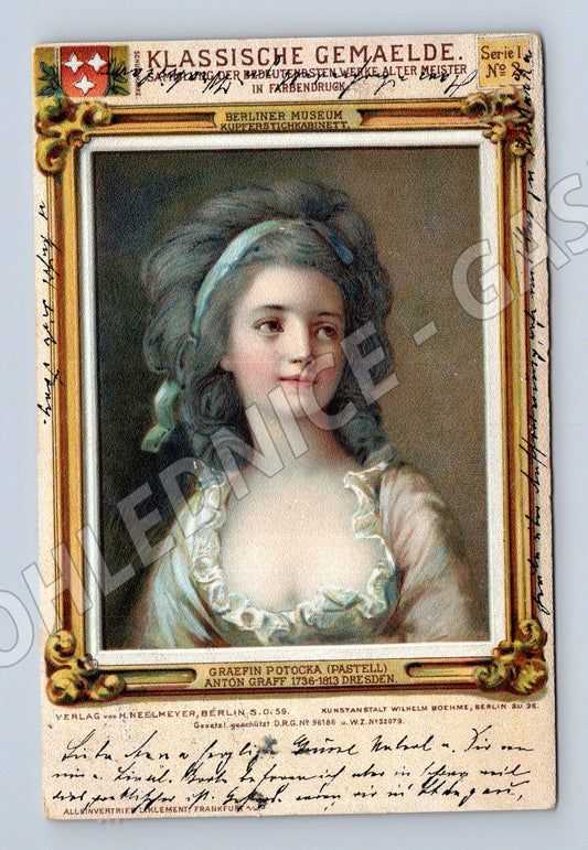 Pohlednice Gräfin Potocka, Greuze (M14156)