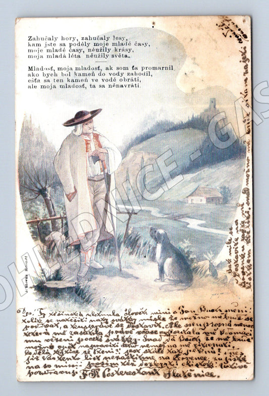 Pohlednice Rakousko-Uhersko Ilustrace, Litovel (M14159)