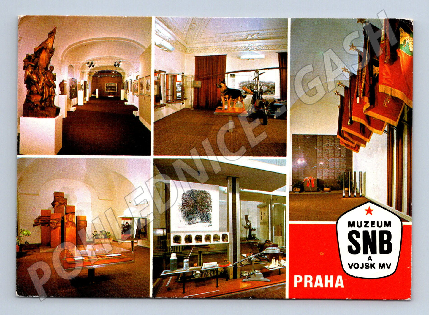 Pohlednice Muzeum SNB a Vojsk MV Praha 1988, vypsaná (M14163)