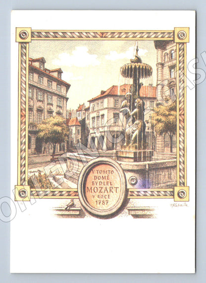 Pohlednice Hostinec U tří lvíčků Mozart 1787 (M14168)