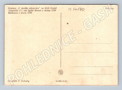 Pohlednice Malá Strana U zlatého jednorožce (M14170)