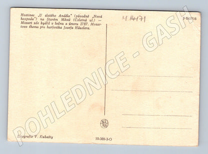 Pohlednice U zlatého Anděla Mozart (M14171)