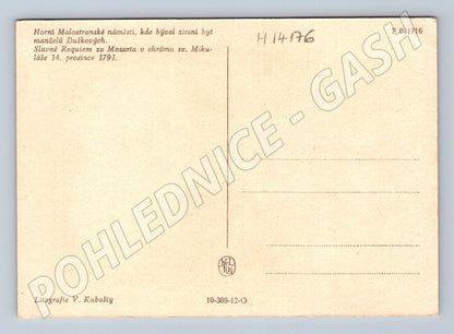 Pohlednice Malostranské náměstí Kubašta (M14176)