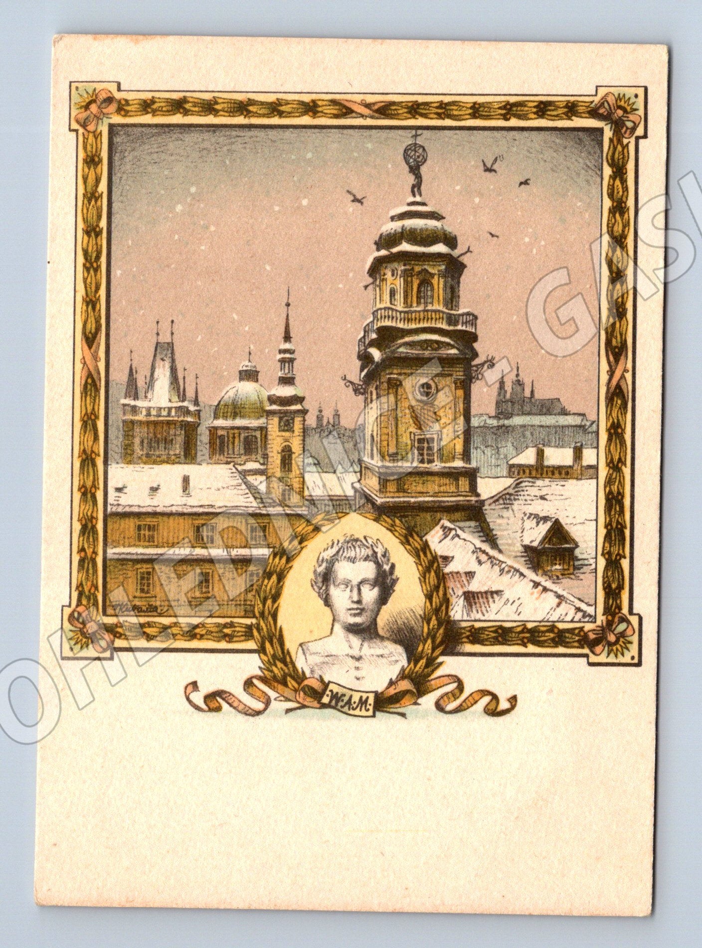 Pohlednice Klementinum Praha Mozart (M14180)