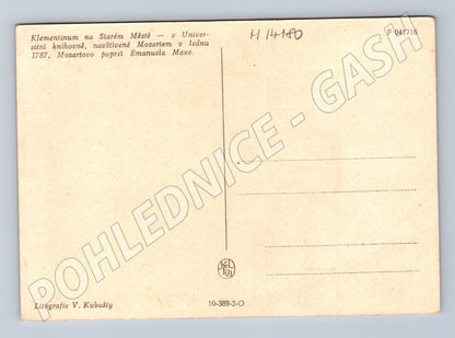 Pohlednice Klementinum Praha Mozart (M14180)
