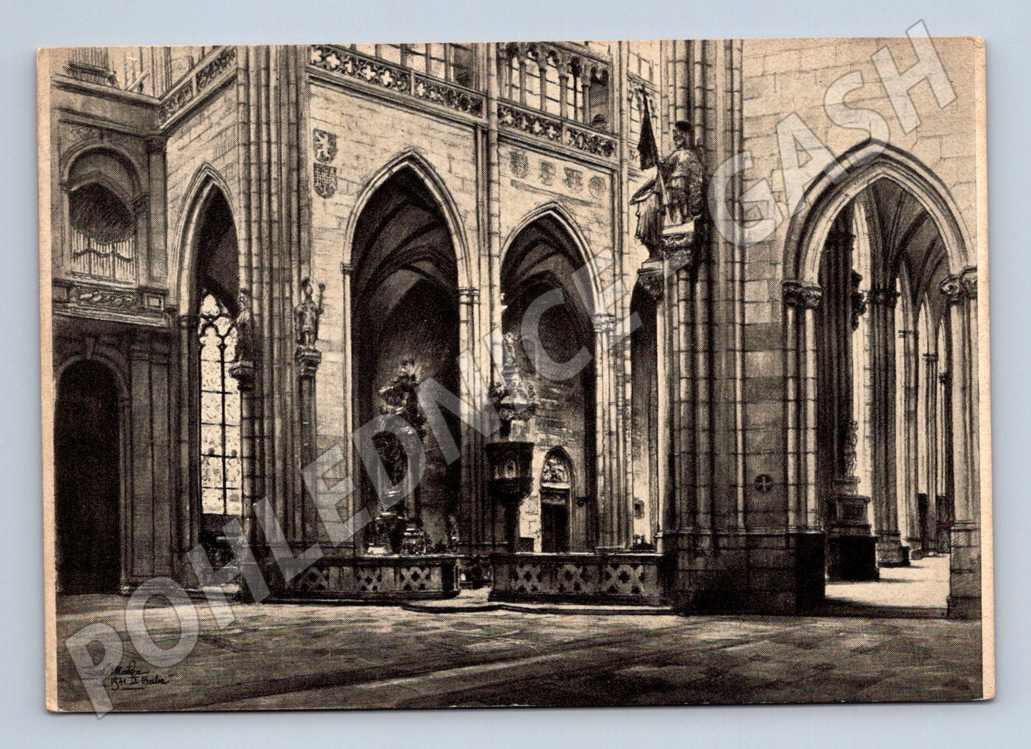 Pohlednice Interiér chrámu sv. Víta (M14189)