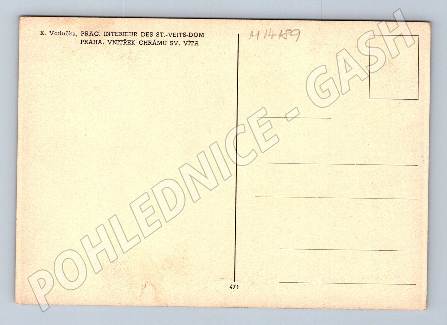 Pohlednice Interiér chrámu sv. Víta (M14189)