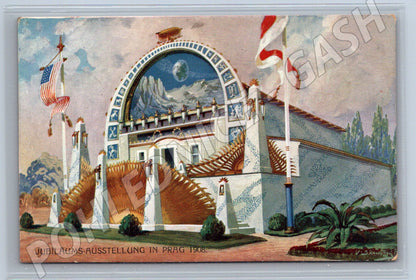 Pohlednice Jubilejní výstava Praha 1908 – zaslaná (M14196)