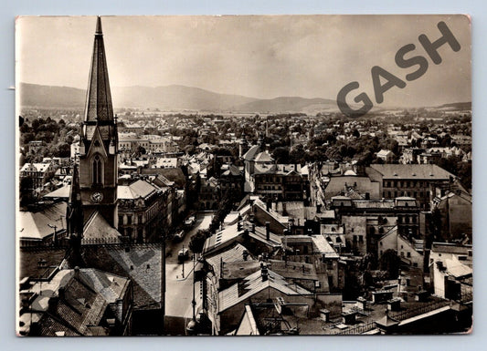 Pohlednice Liberec panoramatická černobílá (M142)