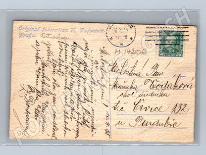 Pohlednice Praha 1932 – barevná, Československo (M14206)