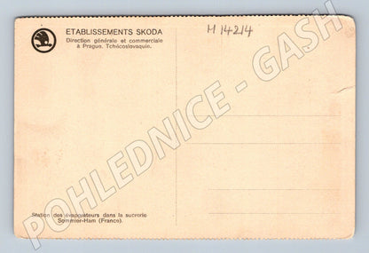 Pohlednice Škoda – evaporátory cukrovar Sommiers-Ham (M14214)
