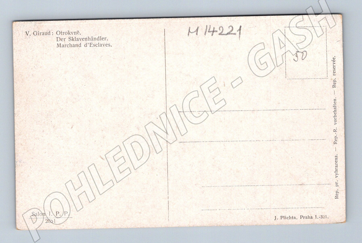 Pohlednice V. Giraud – Otrokně, malířství, Salon Praha (M14221)