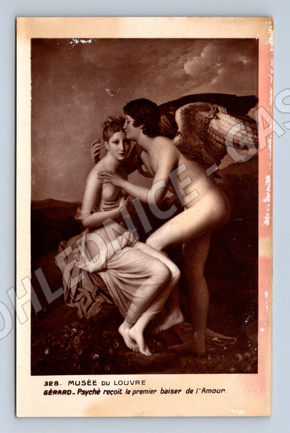 Pohlednice Musée du Louvre – Gérard: Psyché a Amor (M14225)