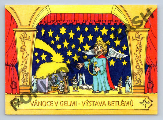 Pohlednice Vánoce v Gelmi Výstava betlémů 1999 Praha (M1423)