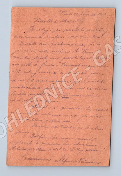 Pohlednice polní pošta 1916 – originál (M14257)