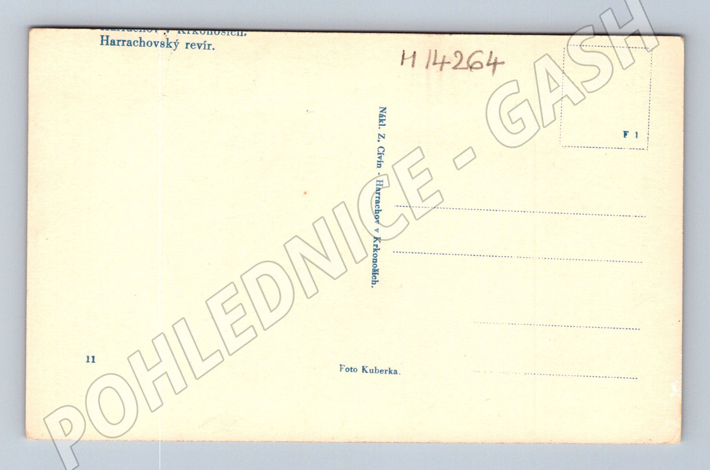 Pohlednice Harrachovský revír srnci ve sněhu (M14264)