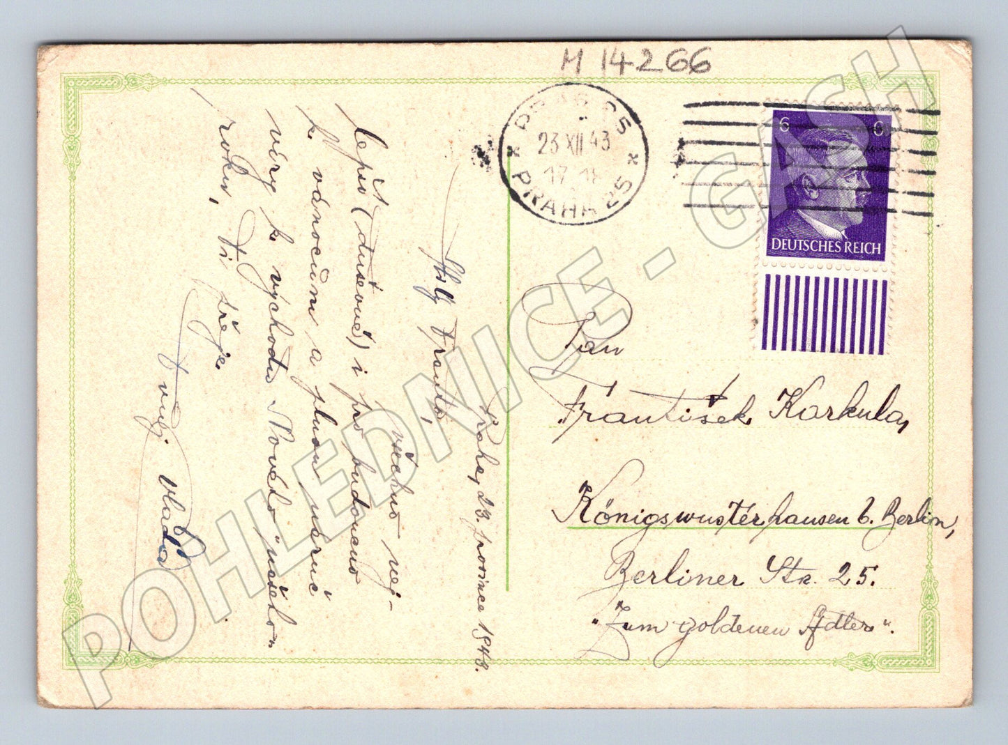 Pohlednice dívka v kroji (M14266)