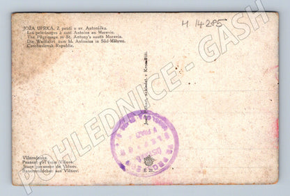 Pohlednice Dívka z Vlčnova Etnografická (M14285)