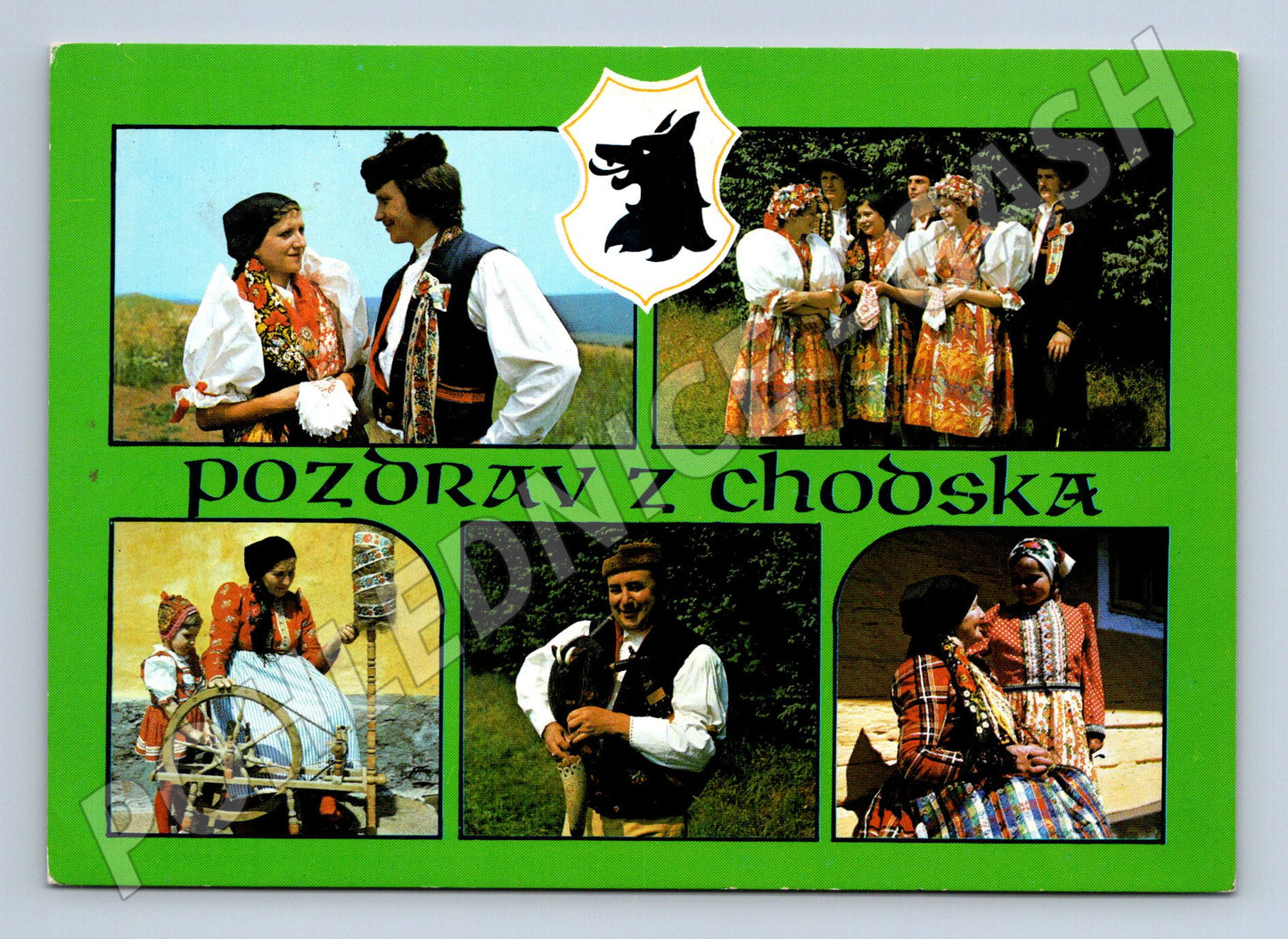 Pohlednice Chodské kroje Etnografie (M14290)