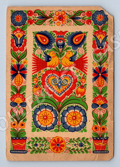 Pohlednice Folklórní motiv s českou známkou (M14297)