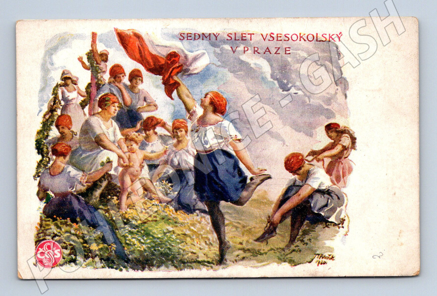 Pohlednice VII. všesokolský slet Praha 1920 (M14345)