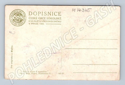 Pohlednice VII. všesokolský slet Praha 1920 (M14345)
