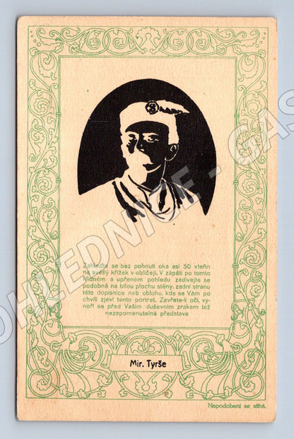 Pohlednice Miroslav Tyrš dekorativní (M14357)
