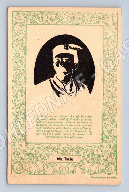 Pohlednice Miroslav Tyrš dekorativní (M14357)