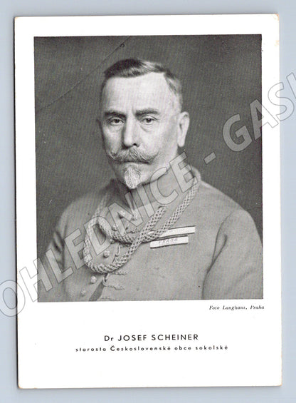 Pohlednice Dr. Josef Scheiner – starosta ČOS (M14364)