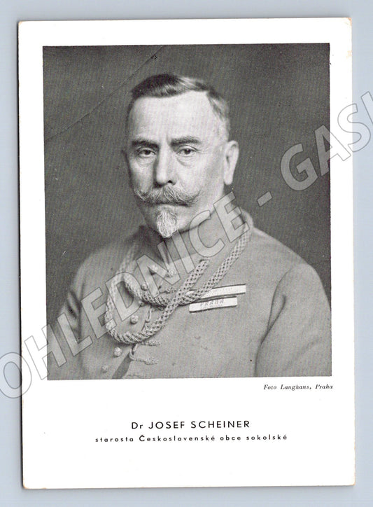 Pohlednice Dr. Josef Scheiner – starosta ČOS (M14364)