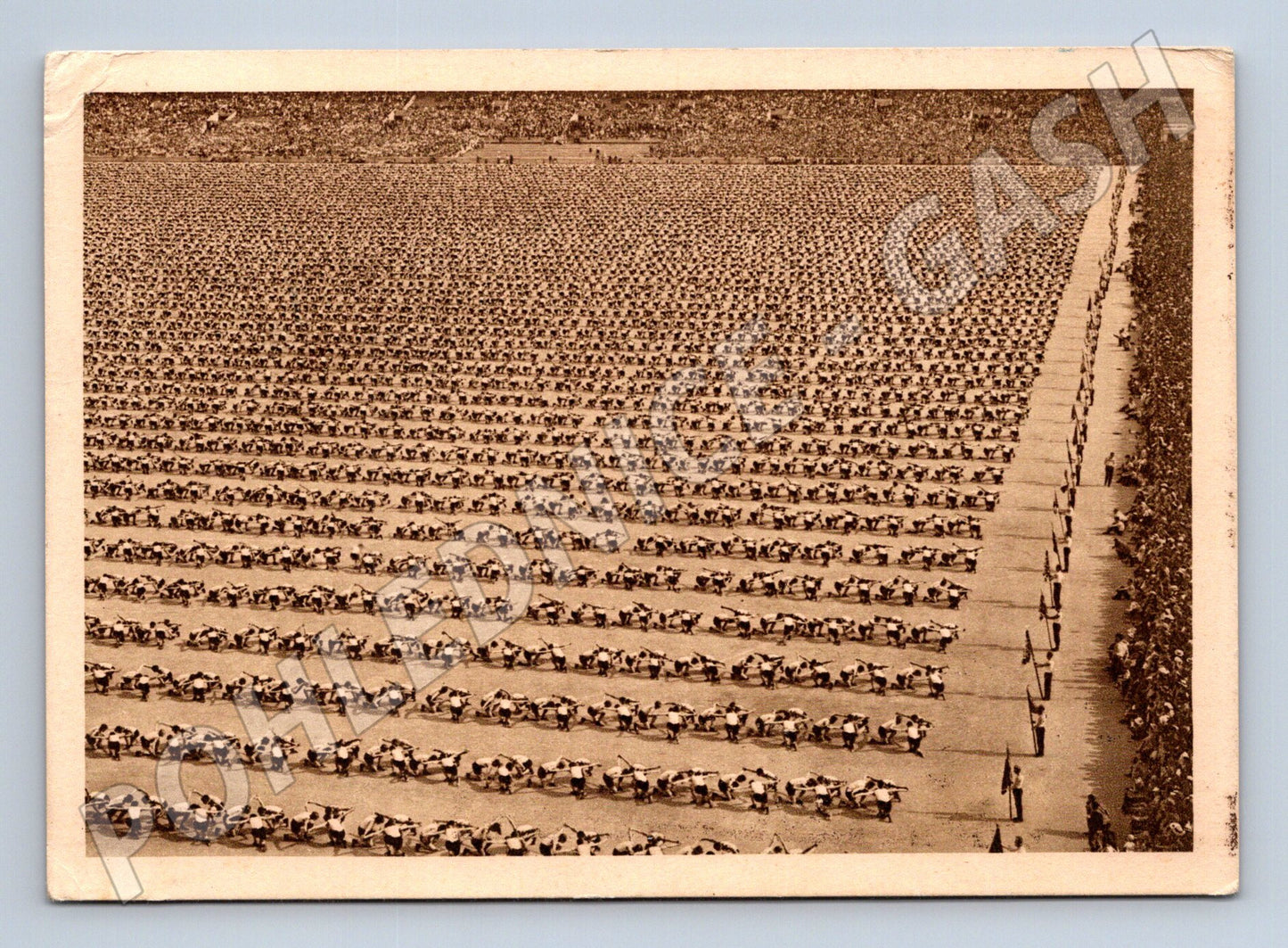 Pohlednice Všesokolský slet Praha 1938 – dorost, razítko (M14386)