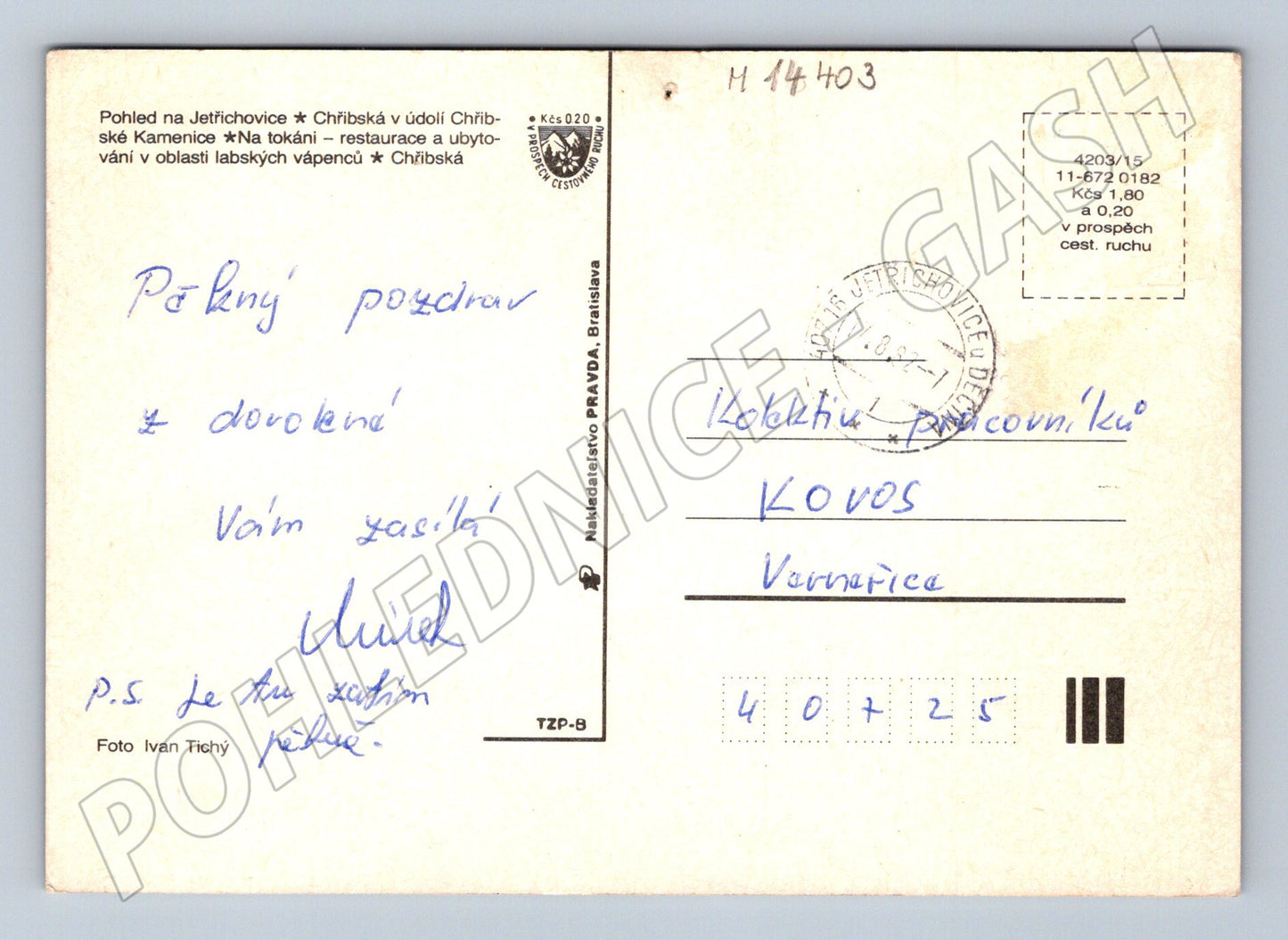 Pohlednice Jetřichovice pohlednice s více záběry (M14403)