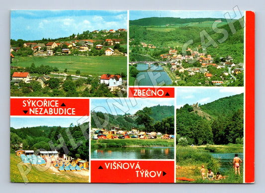 Pohlednice Sýkořice, Zbečno, Nezabudice, Višňová (M14405)