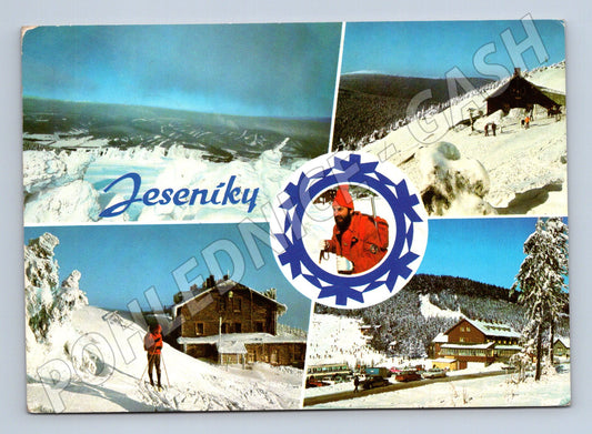 Pohlednice Jeseníky zimní koláž (M14427)
