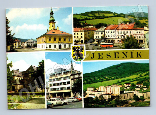 Pohlednice Jeseník koláž města (M14433)